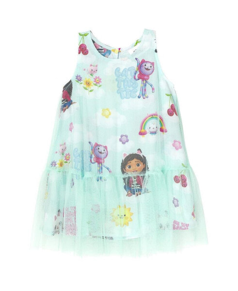 Pandy Paws Kitty Fairy Cakey Cat Girls Mesh Dress Toddler| Child