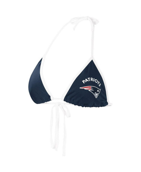 Women's Navy New England Patriots Perfect Match Bikini Top