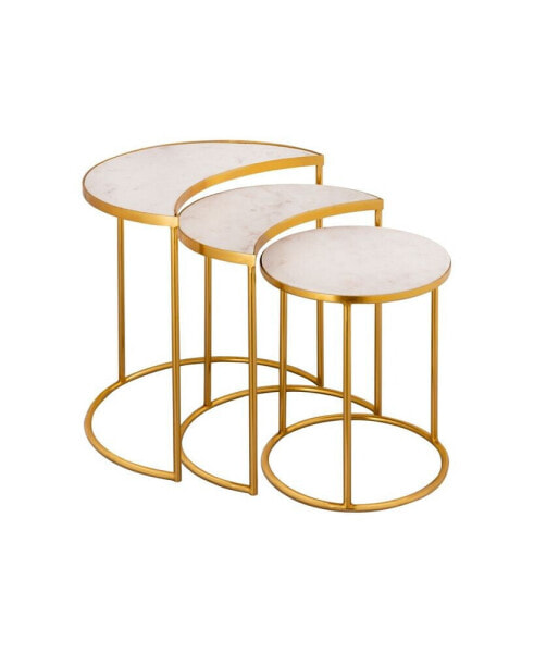 Crescent Nesting Tables, Set of 3