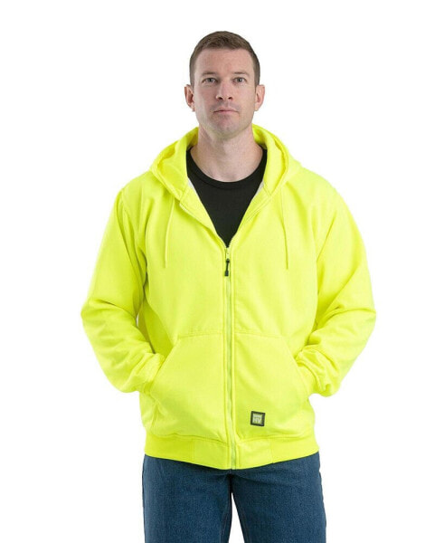 Men's Hi Vis Thermal-Lined Hooded Sweatshirt