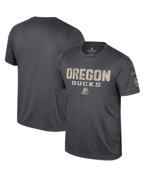 Men's Charcoal Oregon Ducks OHT Military-Inspired Appreciation T-shirt
