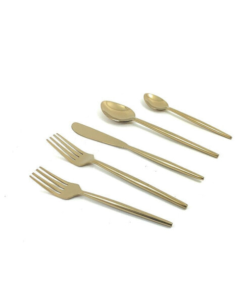 Flatware Gold 5 Piece Place Setting