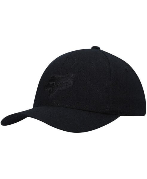 Головной убор для мальчиков Fox большой черный логотип Legacy Flex Hat