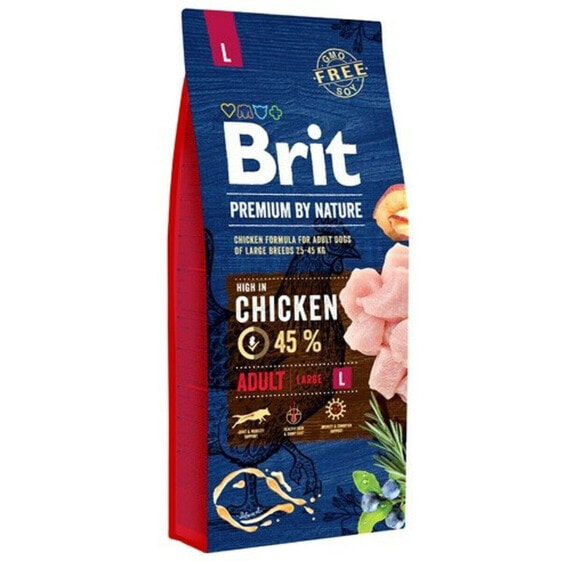 Сухой корм Brit Premium Large Adult для взрослых собак Курица 20-40 кг 8 кг