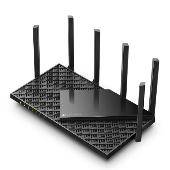 TP-LINK AXE5400 Tri-Band Gigabit Wi-Fi 6E Router - Wi-Fi 6E (802.11ax) - Tri-band (2.4 GHz / 5 GHz / 6 GHz) - Ethernet LAN - Black - Portable router