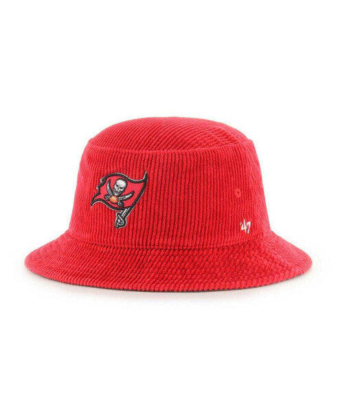 Men's Red Tampa Bay Buccaneers Thick Cord Bucket Hat