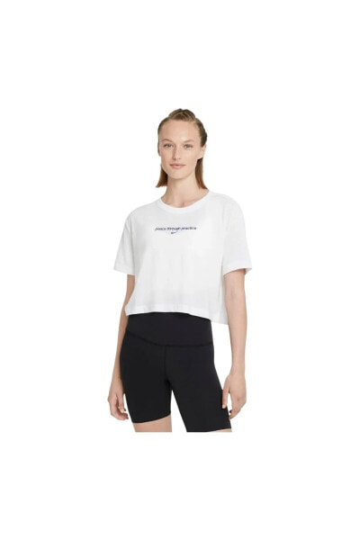 Футболка женская Nike Yoga Cropped Graphic Short-sleeve