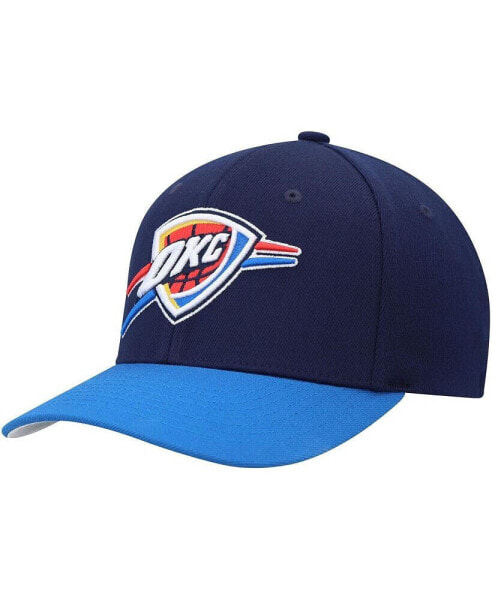 Men's Navy, Blue Oklahoma City Thunder MVP Team Two-Tone 2.0 Stretch-Snapback Hat