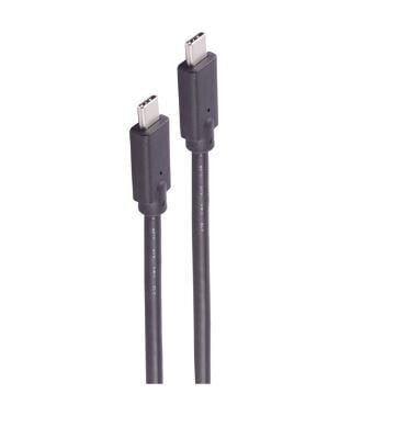 Кабель USB 2.0 shiverpeaks BS13-28035, 2 м, USB C - USB C, 480 Mbit/s, черный