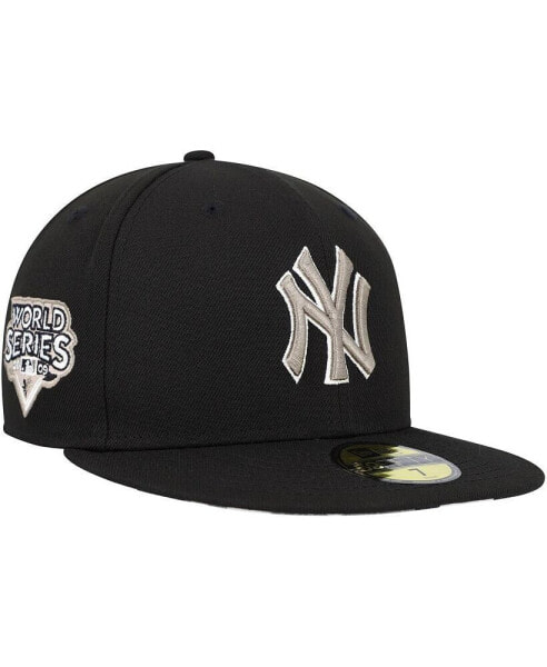 Головной убор шапка New Era мужская черная с наклейками New York Yankees Chrome Camo Undervisor 59FIFTY