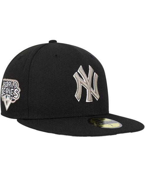 Men's Black New York Yankees Chrome Camo Undervisor 59FIFTY Fitted Hat