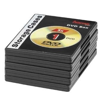 Hama DVD Jewel Cases - Pack of 5 - black - 1 discs - Black