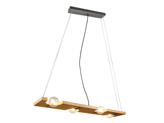 LED Pendelleuchte Holz Breite 115cm