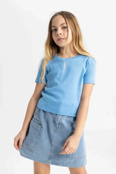 Kız Çocuk T-shirt Mavi B3054a8/be339