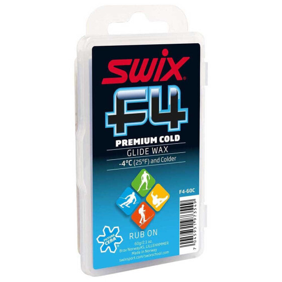Мазь Swix F4-60C-N Premium Glidewax Cold No Cork 60 г