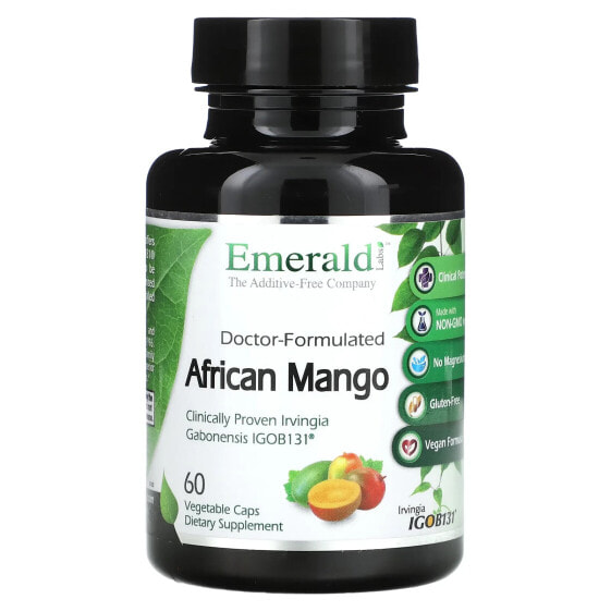 Пример выходного значения: Витамины для похудения и контроля веса Emerald Laboratories African Mango, 60 капсул