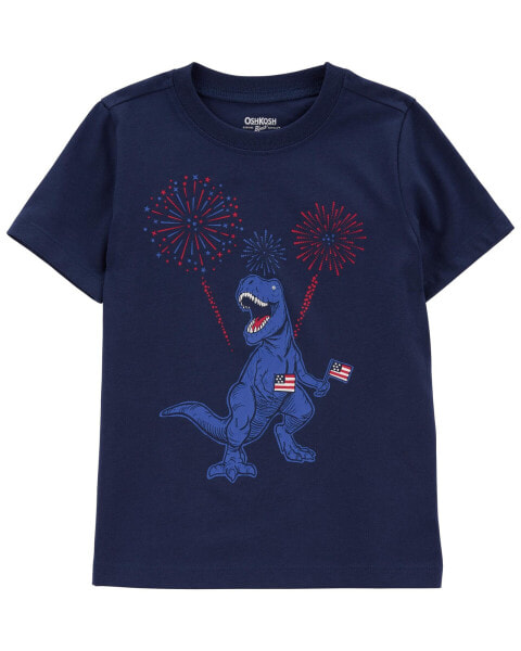 USA Dino Graphic Tee 4T