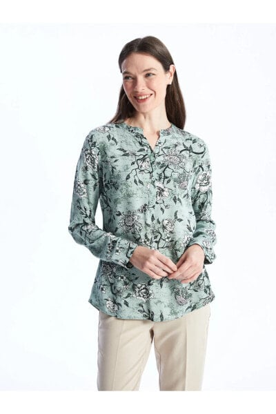 Женская блузка LC WAIKIKI Grace с длинным рукавом и оригинальным вырезом