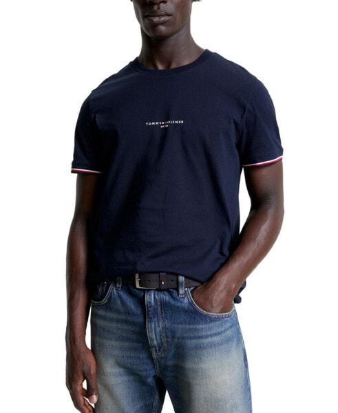 Men's Tommy Logo-Tipped Cotton T-Shirt