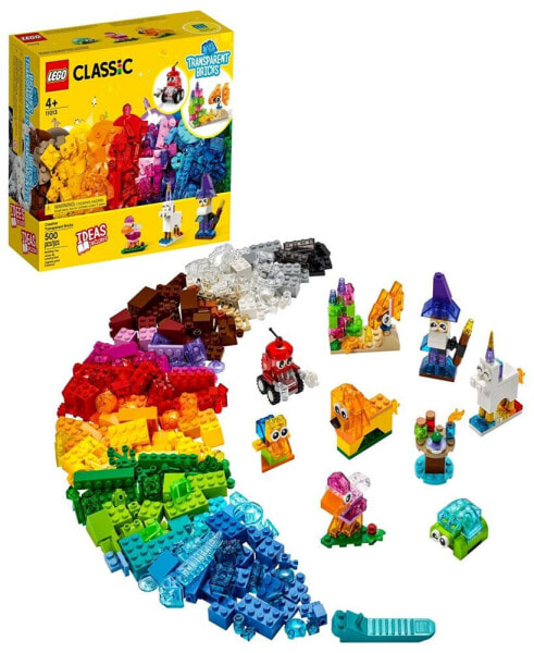 Classic 11013 Creative Transparent Bricks Toy Building Set