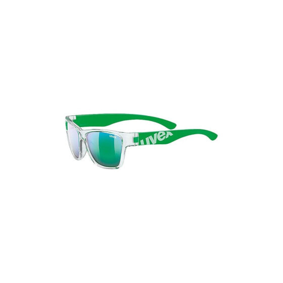 Мужские очки солнцезащитные Uvex Sportstyle 508 зеленые зеркальные очки квадратные вайфареры