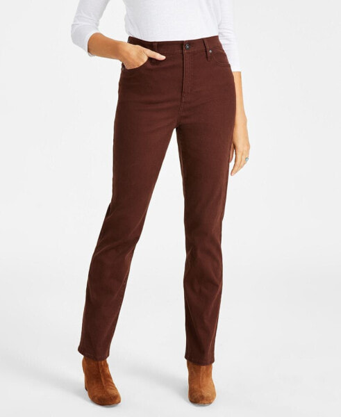 Women's Straight-Leg High Rise Jeans, Created for Macy's