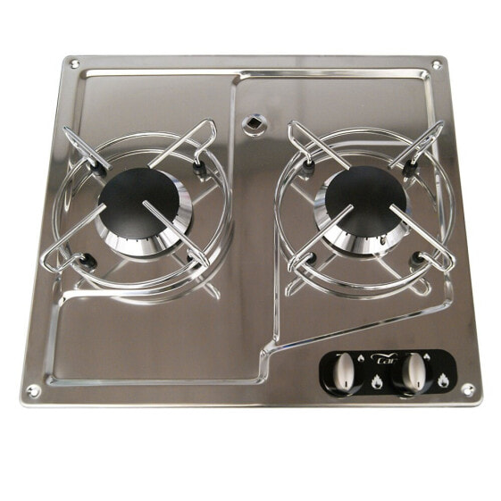 OEM MARINE 1750W Recessed Stainless Steel 2 Stove Gas Hob