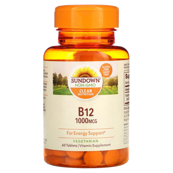 Витамин B-12, 500 мкг, 200 таблеток Sundown Naturals