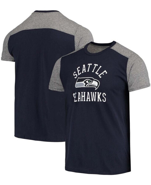 Men's College Navy, Gray Seattle Seahawks Field Goal Slub T-shirt