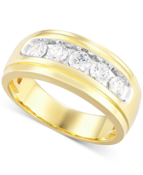 Men's Diamond Channel-Set Band (1 ct. t.w.) in 10k Gold