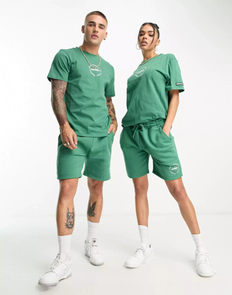 Ellesse community club unisex shorts in green