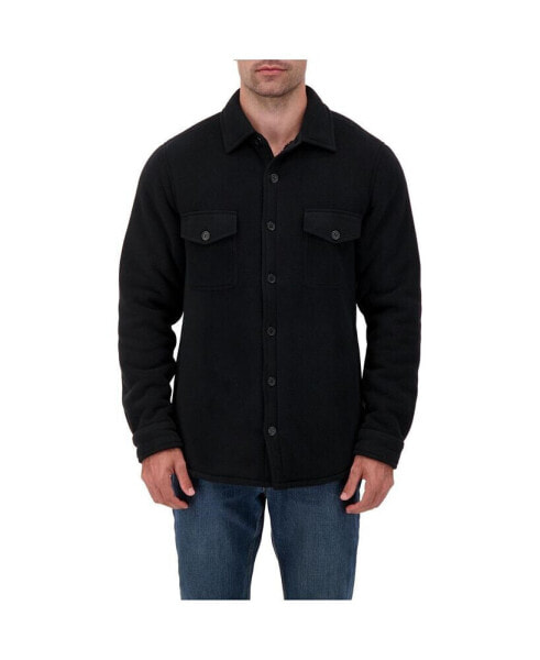 Men's Jax Long Sleeve Solid Shirt Jacket