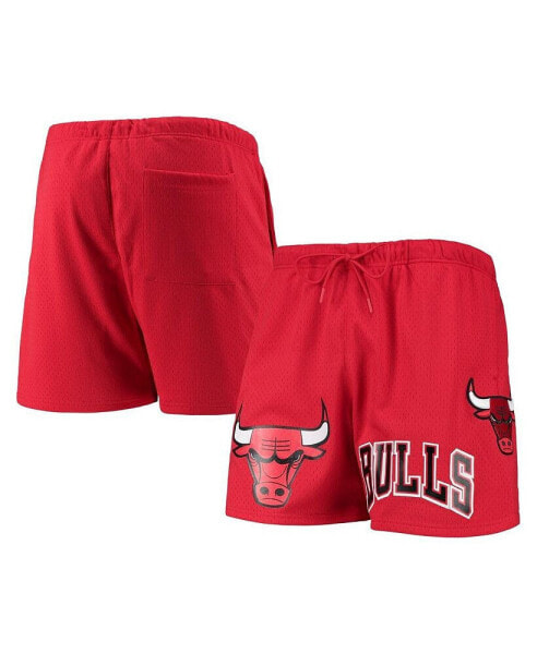 Шорты мужские Pro Standard Chicago Bulls красные с сеткой