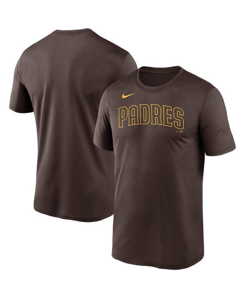 Men's Brown San Diego Padres Wordmark Legend T-shirt