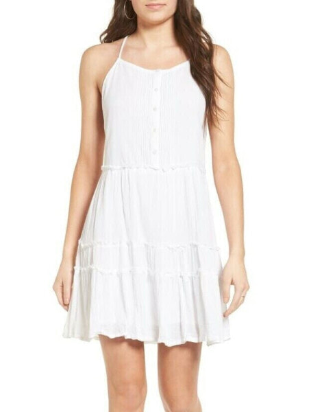 O Neill 184428 Womens Malinda Cotton Sleeveless Shift Dress White Size X-Large