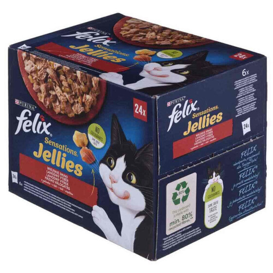 PURINA NESTLE Felix Sensations Country Flavors In Jelly 24x85g Wet Cat Food