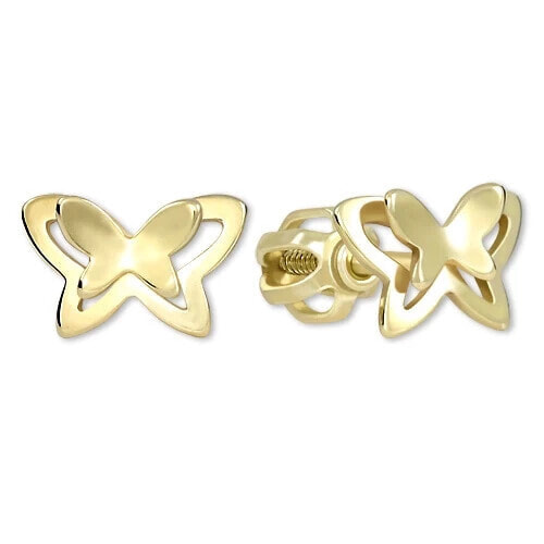 Butterfly earring made of yellow gold 231 001 00633