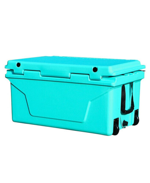 Hot Selling Blue Color 65Qt Outdoor Cooler Fish Ice Chest Box 2022 Popular Camping Cooler Box