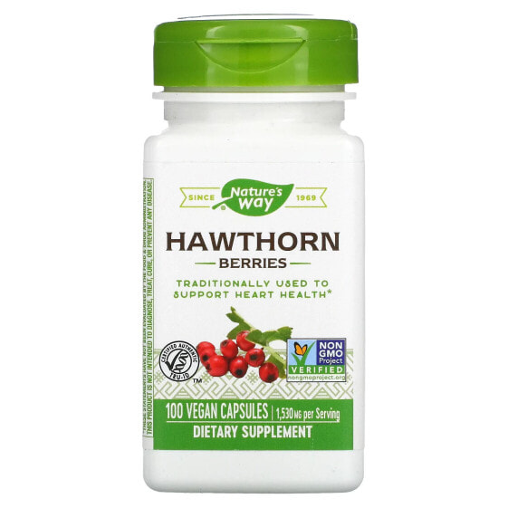 Hawthorn Berries, 1,080 mg, 100 Vegan Capsules (360 mg per Capsule)