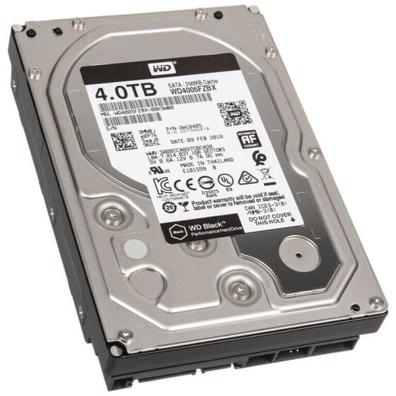 Western Digital Black, SATA 6G, 7200 U/min, 3,5 Zoll - 4 TB