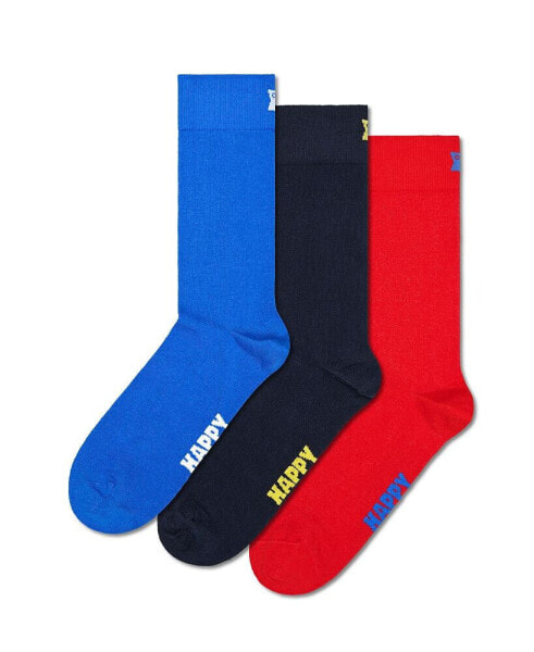 Носки мужские Happy Socks 3-Pack Solid