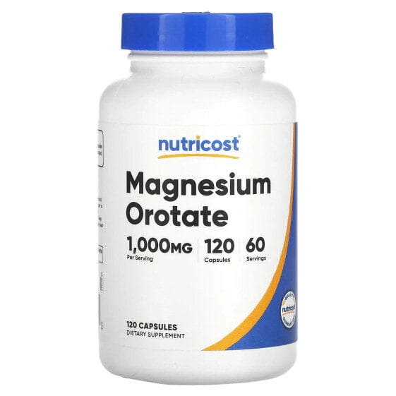 Magnesium Orotate, 1,000 mg, 120 Capsules (500 mg per Capsule)