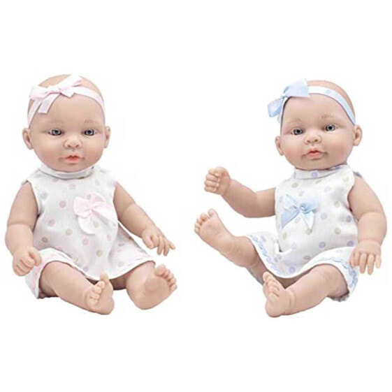 ROSA TOYS Pink And Blue Twins Dresses 28 cm Doll