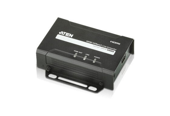 ATEN HDMI Receiver only over 1 CAT5e/6 Cable (70m) ,4K / HDBaseT-Lite (Class B) - 3840 x 2160 pixels - AV receiver - 70 m - Black - HDCP