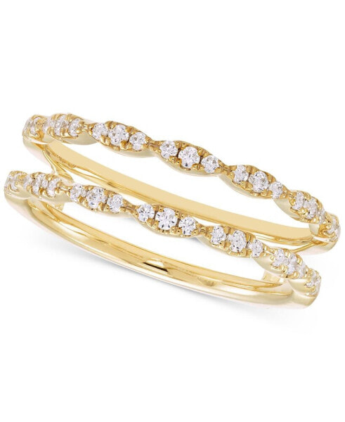 Diamond Enhancer Ring (1/3 ct. t.w.) in 14k White or Yellow Gold