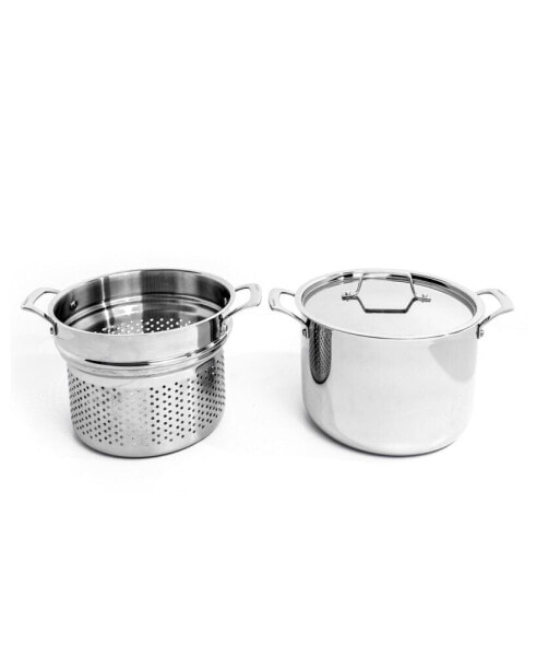 Professional Tri-Ply 18/10 Stainless Steel 3 Piece Pasta Cookware Set