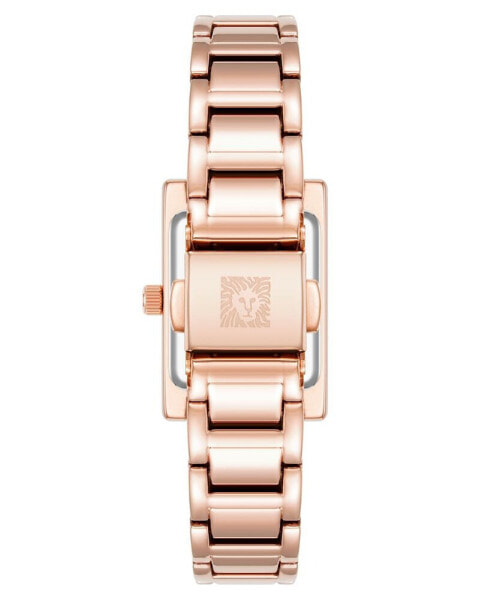 Women's Quartz Rose Gold-Tone Alloy Link Bracelet Watch, 20.5mm