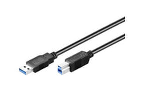 MicroConnect USB3.0AB05B - 0.5 m - USB A - USB B - USB 3.2 Gen 1 (3.1 Gen 1) - Male/Male - Black