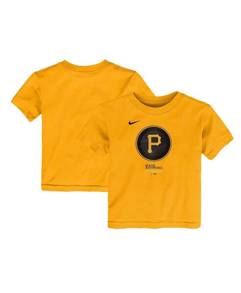 Toddler Gold Pittsburgh Pirates City Connect Large Logo T-Shirt