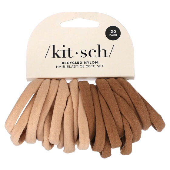 Hair Elastics Set, Blush, 20 Piece Set